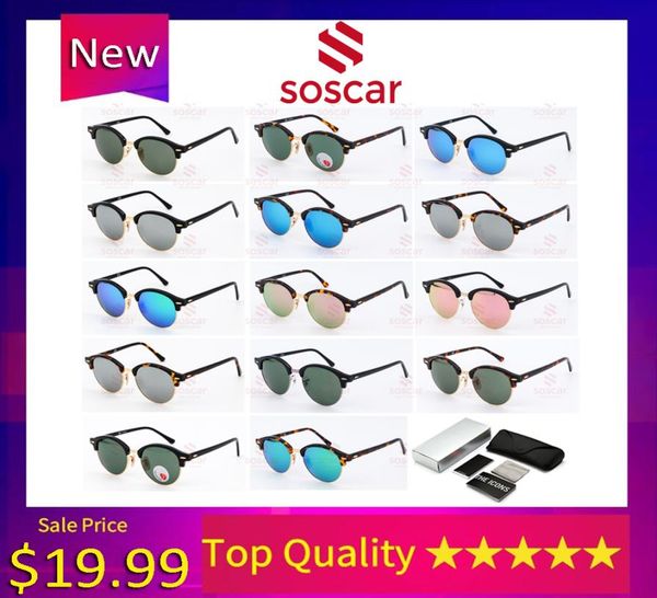 

designer round sunglasses for woman 4246 brand uv400 protection sun glasses for men vintage shades plank frame flash mirror glass 8640504, White;black