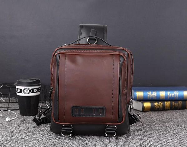 

2019 version of the trend men039s bags leisure one shoulder oblique satchel outdoor sports chest street large capacity tide bag3071547