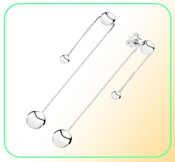 

2019 new 100% 925 sterling silver rose gold contemporary pearls hoop lunar light glacial earring fit diy women original jewelry9286634, Golden;silver