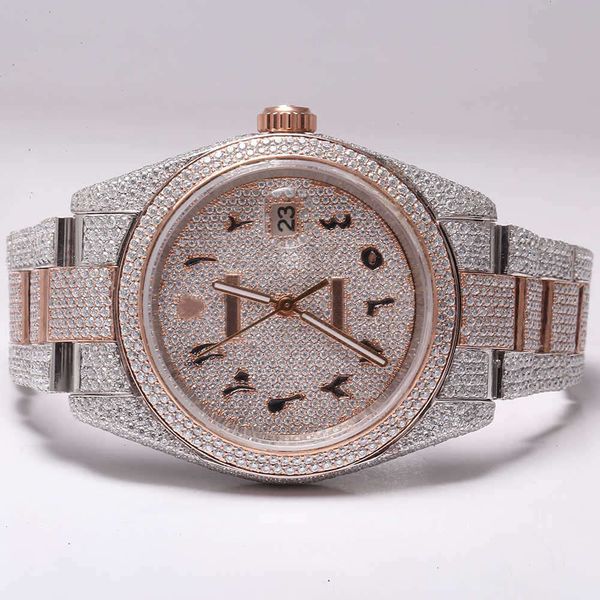 

k1ne wristwatch 2023new arrival brand iced out luxury gold sier original customized hip hop men diam ond diamond wri, Slivery;brown