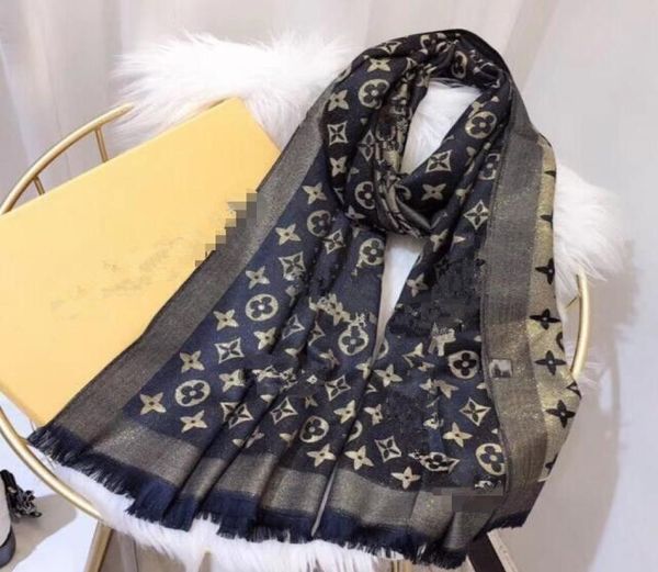 

silk scarf 2021 designer silken scarves shawl scarfs women fashion scarve 4 season foulard luxury muffler men bufanda7019779, Blue;gray