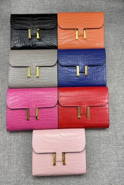 

luxurys designers wallet alligator long wallets women card holders gold hardware purse bags fashion cowskin genuine le9118290, Red;black