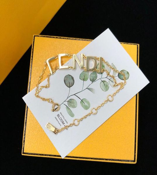 

womens gold bracelet designer chain letter bracelets chin luxury fashion jewelry mens golden casual bracelets d2110232hl9927861, Black