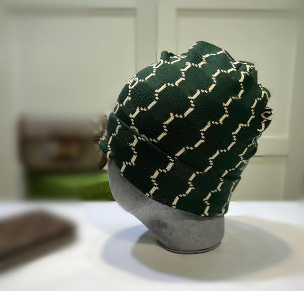 

new knitted skull caps fashion alphabet print wool hats designer berets women men warm cold caps stretch multicolor c6009574, Blue;gray