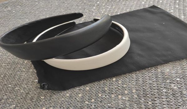 

new fashion hair accessories collection classic pu headband with metal c classic hairband equipped with vip card and dust bag9327344, Silver