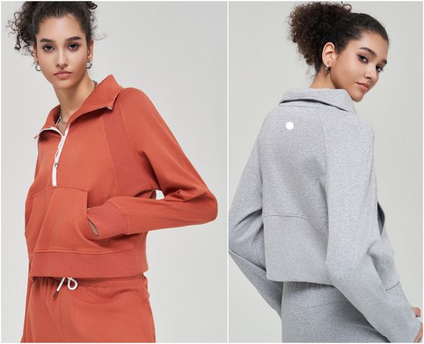 

ll-070 exercise yoga outfit fitness wear womens training sweat-shirt sportswear jackets outdoor casual running long sleeve pullover