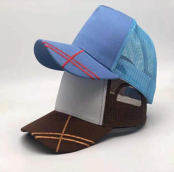 

men and women baseball caps designer embroider hat mesh 4 color choose can custom ball8946771, Blue;gray