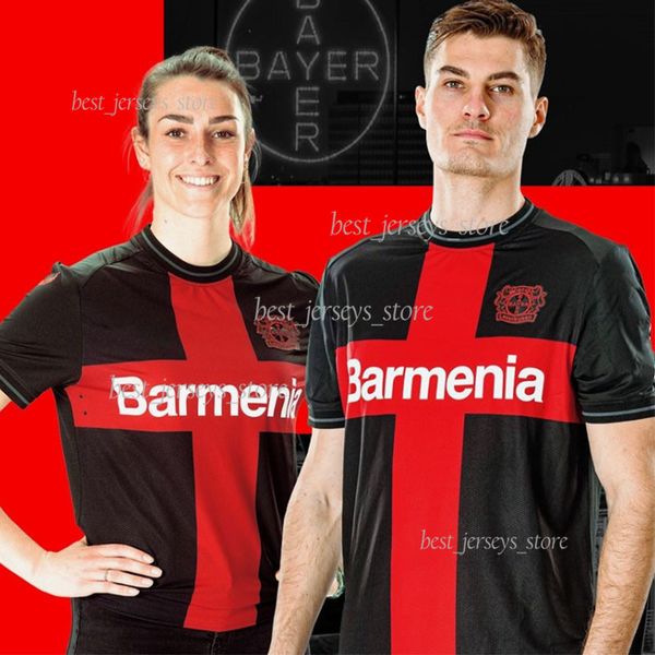 

2023 bayer 04 leverkusen soccer jerseys 23/24 home demirbay wirtz bakker bailey football shirt home ch aranguiz paulo schick camisetas men k, Black;yellow