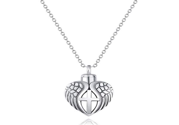 

love heart pendant cremation ash holder urn keepsake necklace5330169, Silver