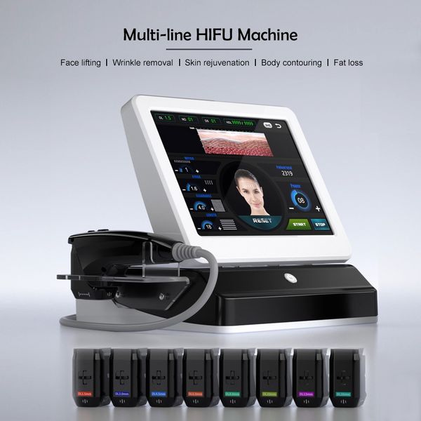 

hifu ultrasound therapy machine skin rejuvenation wrinkle removal face lifting liposuction anti cellulite body slimming weight loss device