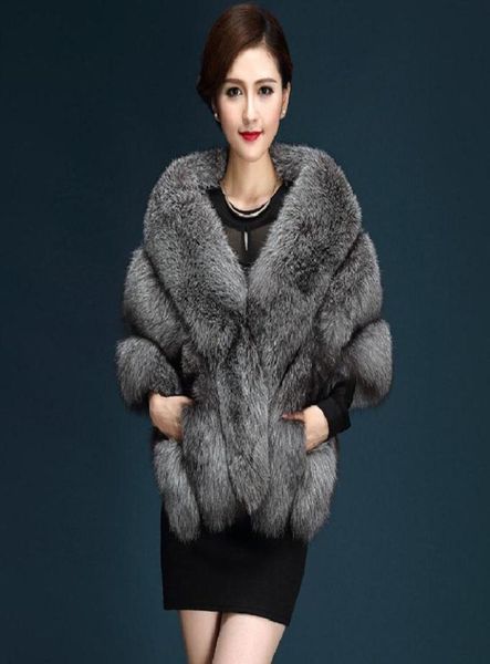 

scarves winter fashion faux fur grass shawl super large patchwork wraps bride warm scarf cloak6753870, Blue;gray