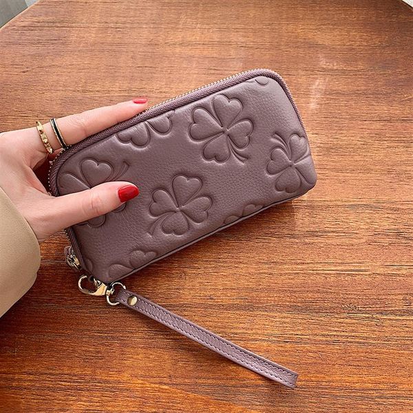 

pink sugao women wallet card holder designer wallet 2020 new fashion purse pu leather flower printed 5 colors bhp330m, Red;black
