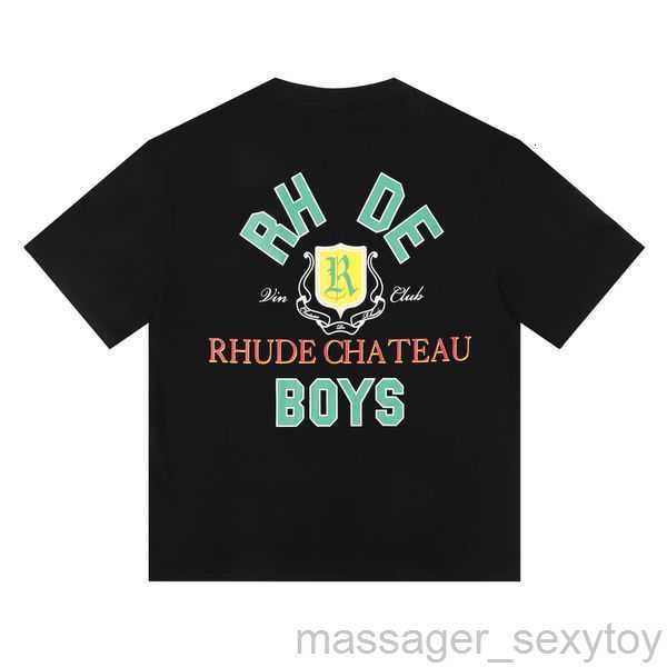 

Mens T Rhude shirt High quality Designer Casual Fashion Short Sleeve Europe America Women Round neck Tshirts US84FJ 3ZY4N, 24