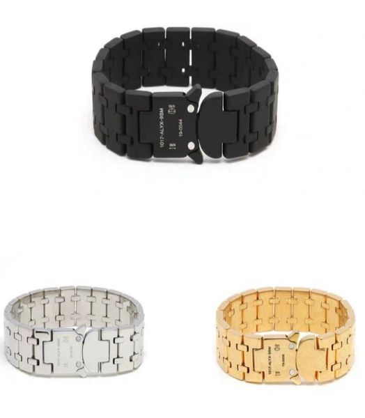 

2020 1017 alyx studio logo metal chain watch band bracelet men women hip hop outdoor street accessories festival gift ship4459170, Black
