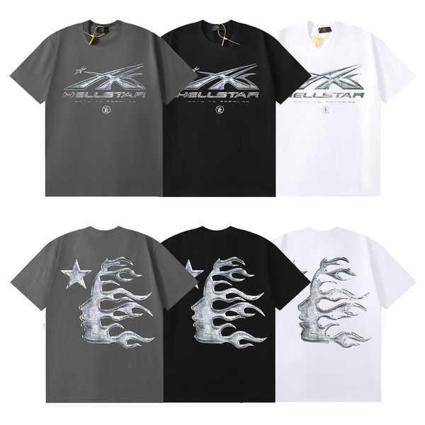 

casual t shirts plus tees short sleeve tee for men print superior t-shirts casual tee 24ss 3 colors sc, Black;brown