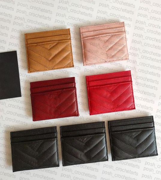 

chevron card holders sold with box genuine leather card cases1748960, Brown;gray