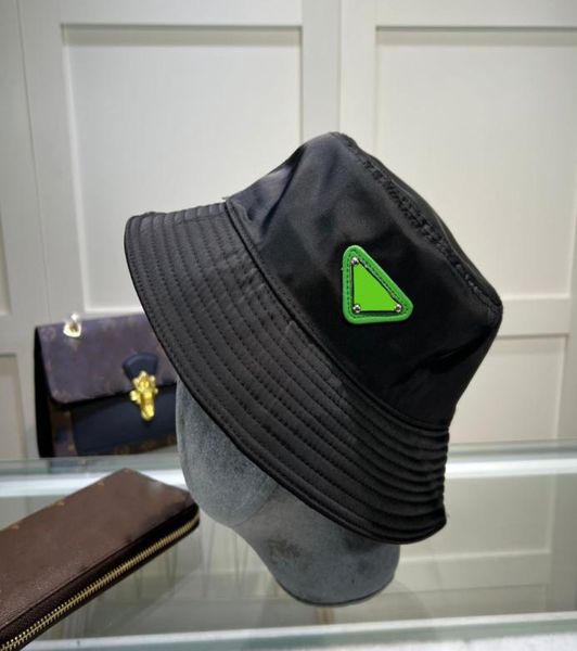 

men039s women039s fashion designer buckets hats pure cotton solid color metallic triangle letters stingy brim hats5151956, Blue;gray