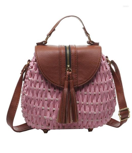 

evening bags ladies women messenger crossbody summer bohemian straw leather tassel beach shoulder bag3825254