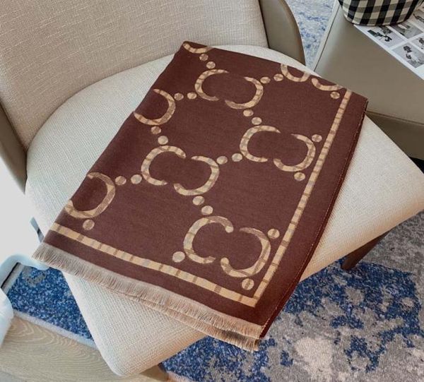 

designer scarf 18070cm classic letter print scarves cashmere shawl women soft silk wool high qualtiy rtherh9936739, Blue;gray