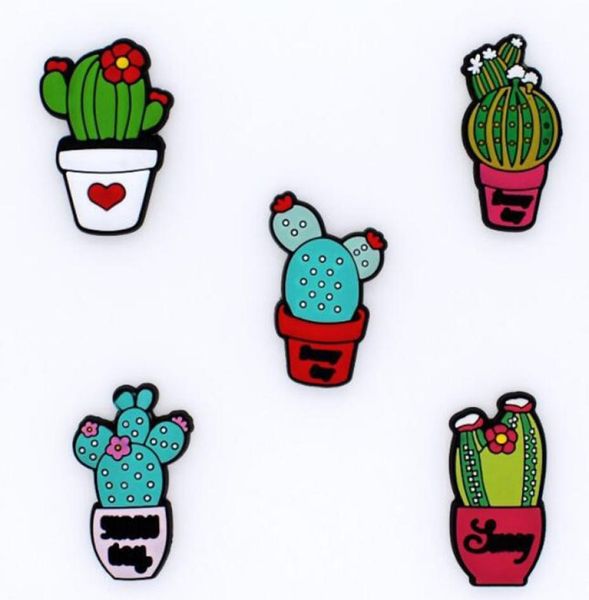 

green plant charms pvc soft rubber charm shoecahrms buckle cartoon shoe decoration accessories gift8970851, White;pink