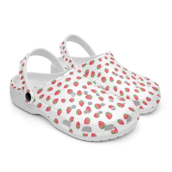 

diy shoes classics slippers mens womens custom pattern fashion white little strawberry outdoor casual sneakers 36-45 103012