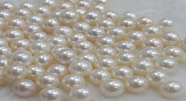

whole 78mm white natural pearl perfect circle half hole loose beads 02961249582