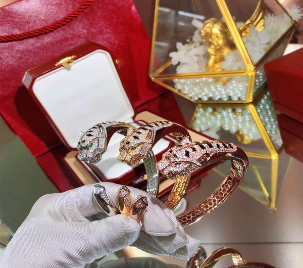 

personality domineering leopard bracelet women039s bracelet money luxurious dance bracelet giving gifts golde2269750, Black