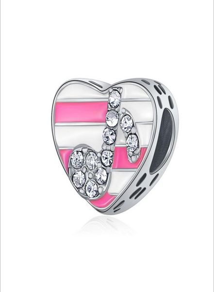 

fits bracelets 30pcs love musical note silver charms bead charm beads for wholesale diy european sterling necklace jewelry2838342, Black