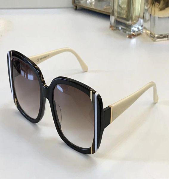 

luxury 672 sunglasses for women designer fashion sunglasses uv400 protection coating lens classic oval frame come with9651348, White;black