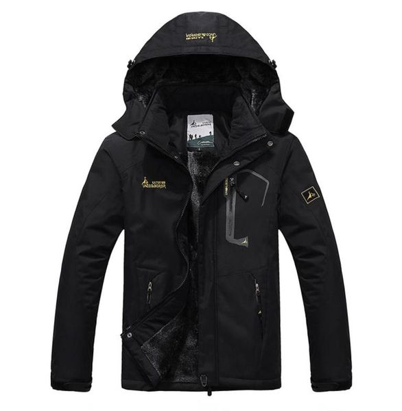 

2019 mens winter warm fleece outdoor waterproof jacket sport coat for hiking camping trekking skiing male jackets6571531, Blue;black