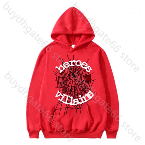 

iauy 2023 men and women hoodies fashion spider web sp5der 55555 comforters sets hip hop hooded sweater for sweatshirt r3gt, Black