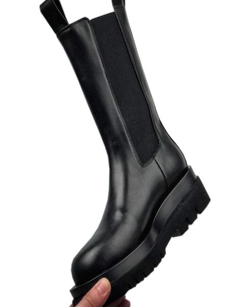 

2021 new ins martin boots platform high boot with thick sole thin short bootss casual shoes calfskin upper 35403922831, Black