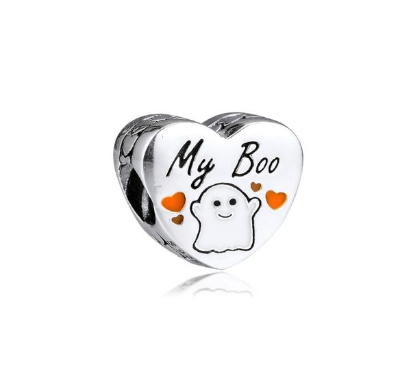 

new 100 real 925 sterling silver my boo heart charm beads fit women gift european charm bracelet necklace diy jewelry accessori1675763, Black