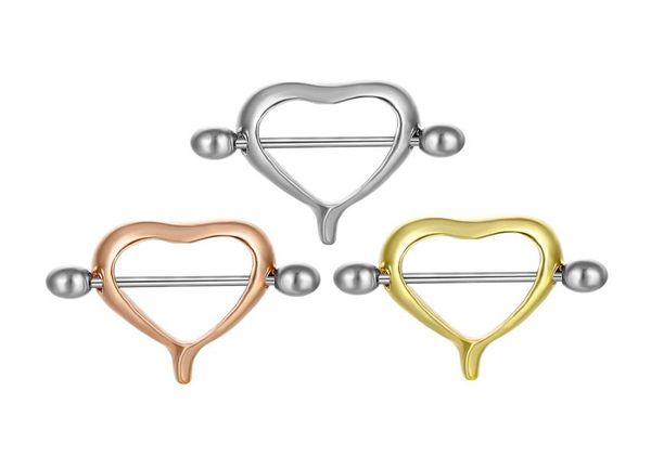 

d0009 heart nipple ring mix colors012345678910117085812, Silver