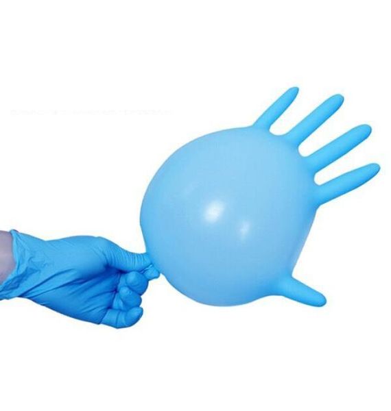 

latex nitrile gloves universal cleaning antiacid multifunctional kitchen food cosmetic disposable gloves 100pcs ship guantes6258860, Blue;gray