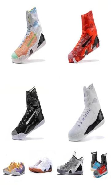 

the black mamba 9 elite high basketball shoes zk bryants 9s ix sneakers easter christmas red bhm black grey white1505104