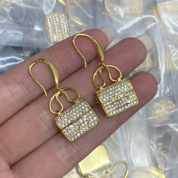 

fashion designer 18k gold plating luxury earrings stud women brand jewelry valentine's day gifts woman a variety of options, Golden;silver