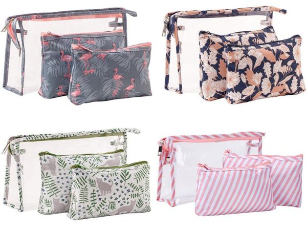 

designerbrand logo pvc women039s cosmetic bags potable 3pieces set storage cases waterproof zipper pencil bag mini makeup bag3180946