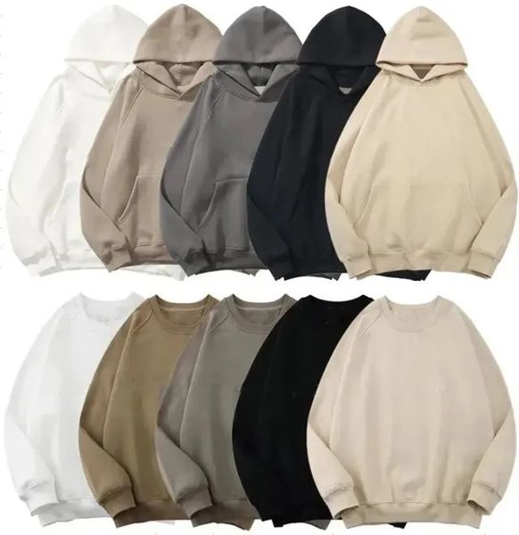 

ess mens designer hoodie essentail hoodie 1977 hoodies for men sweatshirts womens pullover cotton letter long sleeve essentialclothing coupl, Black