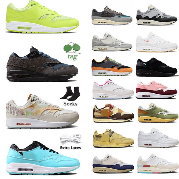 

maxes 1 87 mens women running shoes 1s big size 12 13 trainer maxs sean wotherspoon tiffany protection pack metal charms cactus jack brown g