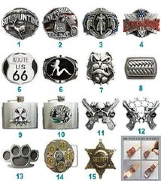 

new cosplay costume biker rider belt buckle mix styles choice stock in us each buckle is unique choose your favorite buckle design8325231, Slivery;black