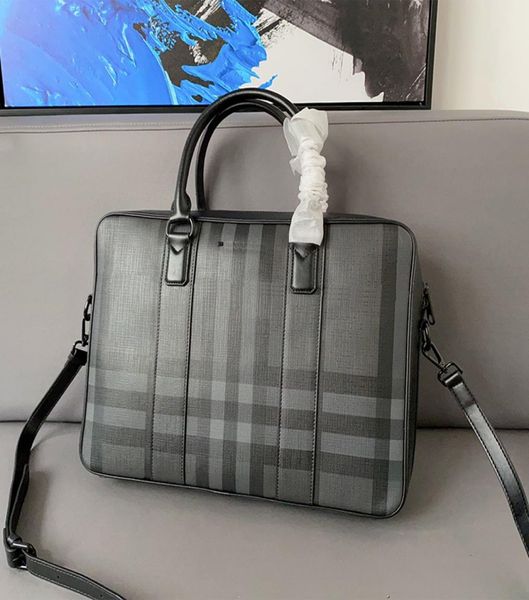 

designers briefcase luxury men business bags package striped design lapbag letter design leather handbag messenger capacity sh3879387