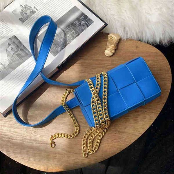 

totes bag waist bottegass designer handbags cassette chest women's summer fashion blue chain woven shoulder crossbody venetass leather