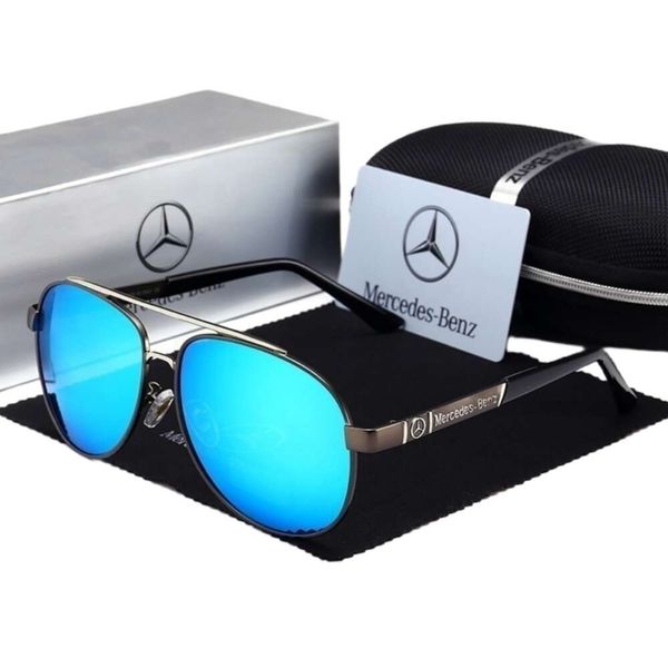 

sunglasses designer luxury brand mercedes benz classic for men women car sunglasses men's driver's driving mirror colorful toad po, White;black