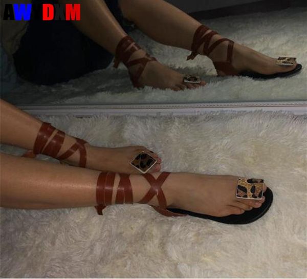 

sandals 2022 women summer ankle laceup flat ladies clip toe flip flops beach casual comfort female shoes plus size 433459754, Black