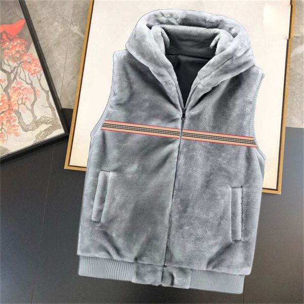 

fashion men's vest plush cotton vest design men's and women's sleeveless down jacket autumn/winter casual coat couple vest wa, Black;white