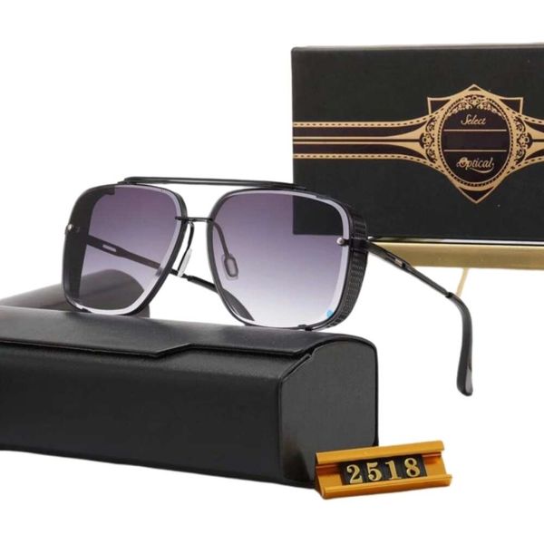 

sunglasses designer vintage pilot classic fashion luxury new men's and women's dita windproof sunglasses metal large frame, White;black
