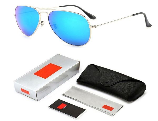 

classic men women retro ray sunglasses luxury brand designer eyewear oval metal frame designers glass lens ban glasses with logo a9031429, White;black
