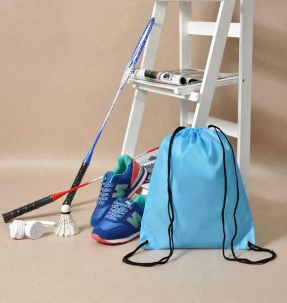 

2015 new 10 colors swim school dance shoe boot pe drawstring bag backpack tote sport waterproof9590746