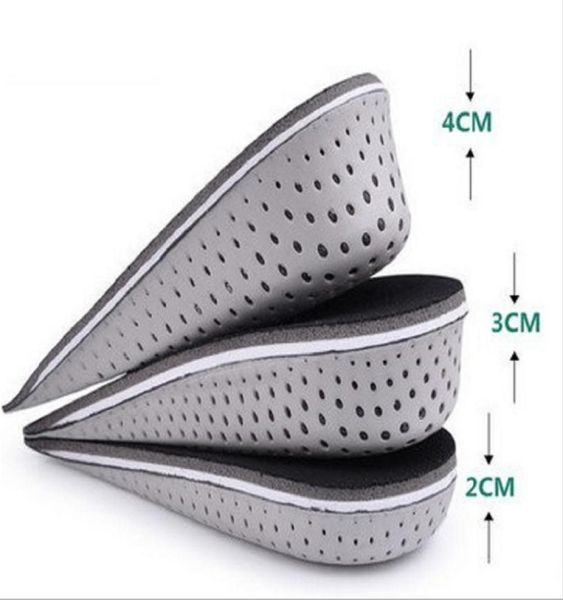 

3 sizes eva stealth adjustable increased insoles for men women shoes pad increase height insole air cushion lift pads heel5878737, White;pink